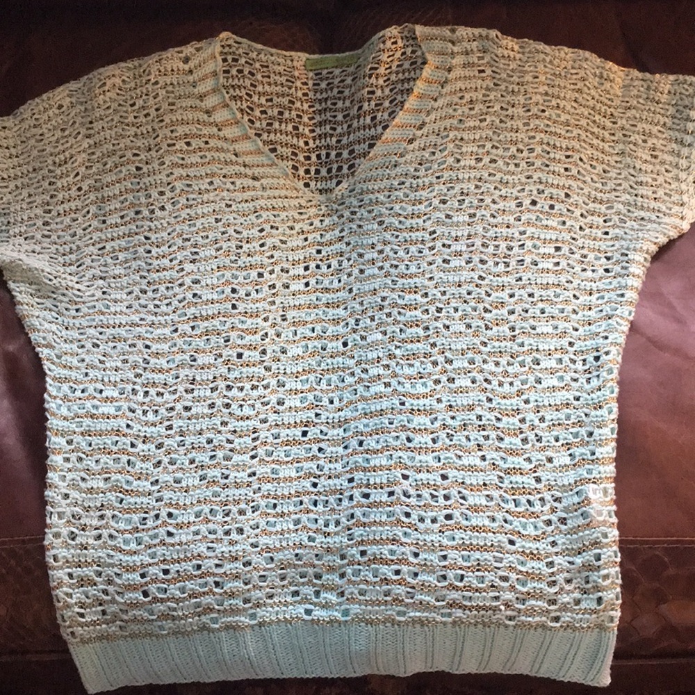 Short sleeve sweater